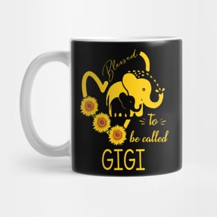 Sunflower Elephant Blessed To Be Called Gigi Mothers Day Mug